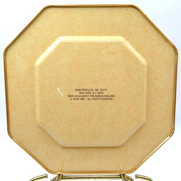 Vintage Avon Recipe Tin Tray Blueberry Orange Nut Bread 1982 Made in England - Picture 4 of 13